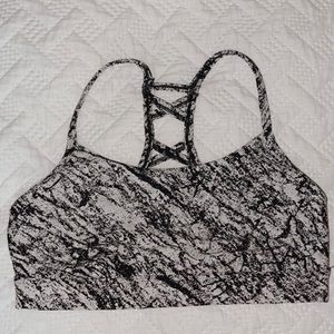 Marble Print Sports Bra